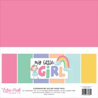   Echo Park My Little Girl Papírkészlet 12" (30 cm) Coordinating Solids Paper Pack (6 lap)