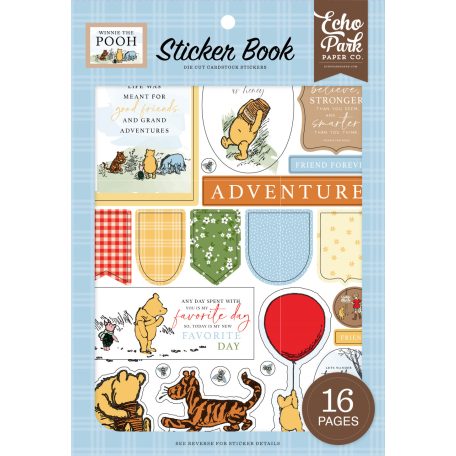 Echo Park Winnie The Pooh Matrica készlet Sticker Book (16 ív)