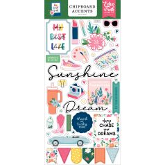   Echo Park My Best Life Chipboard 6"X12" Chipboard Accents (1 ív)