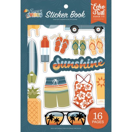 Echo Park Summer Vibes Matrica készlet Sticker Book (16 ív)