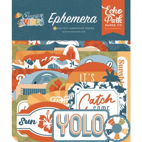 Echo Park Summer Vibes Kivágatok Ephemera (1 csomag)