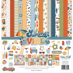   Echo Park Summer Vibes Scrapbook papírkészlet 12" (30 cm) Collection Kit (1 csomag)