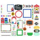 Echo Park Off To School Kivágatok Frames & Tags (1 csomag)