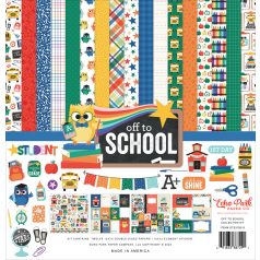   Echo Park Off To School Scrapbook papírkészlet 12" (30 cm) Collection Kit (1 csomag)