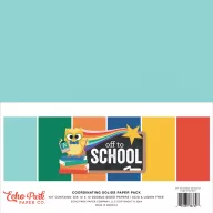   Echo Park Off To School Papírkészlet 12" (30 cm) Coordinating Solids Paper Pack (6 lap)
