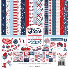   Echo Park Stars And Stripes Forever Scrapbook papírkészlet 12" (30 cm) Collection Kit (1 csomag)