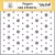 Echo Park Happy As Can Bee Humble Hexagon Stencil 6" (15 cm) Designer Stencil (1 db)