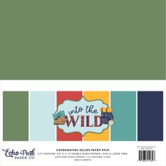   Echo Park Into The Wild Papírkészlet 12" (30 cm) Coordinating Solids Paper Pack (6 lap)