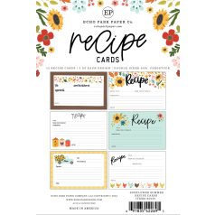   Echo Park Sunflower Summer Receptkártya  Recipe Cards (12 lap)