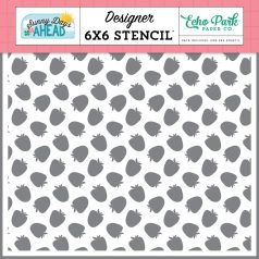   Echo Park Sunny Days Ahead Sun Kissed Fruit Stencil 6" (15 cm) Designer Stencil (1 db)