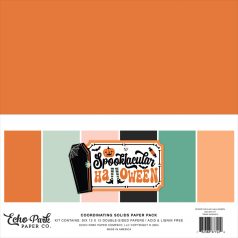   Echo Park Spooktacular Halloween Papírkészlet 12" (30 cm) Coordinating Solids Paper Pack (6 lap)
