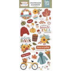   Echo Park Sweater Weather Chipboard 6"X12" Chipboard Accents (1 ív)