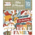 Echo Park Sweater Weather Kivágatok Titles & Phrases (1 csomag)