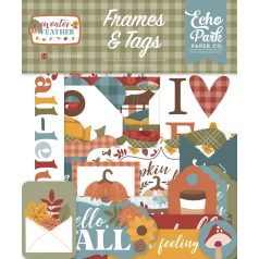   Echo Park Sweater Weather Kivágatok Frames & Tags (1 csomag)