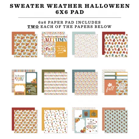 Echo Park Sweater Weather Scrapbook papírkészlet 6" (15 cm) Paper Pack (24 lap)