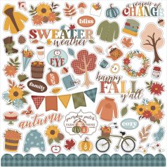   Echo Park Sweater Weather Matrica 12" (30 cm) Cardstock Stickers (1 ív)