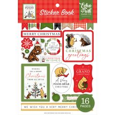   Echo Park Winnie The Pooh Christmas Matrica készlet Sticker Book (16 ív)
