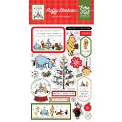   Echo Park Winnie The Pooh Christmas Pufi matrica Puffy Stickers (1 ív)