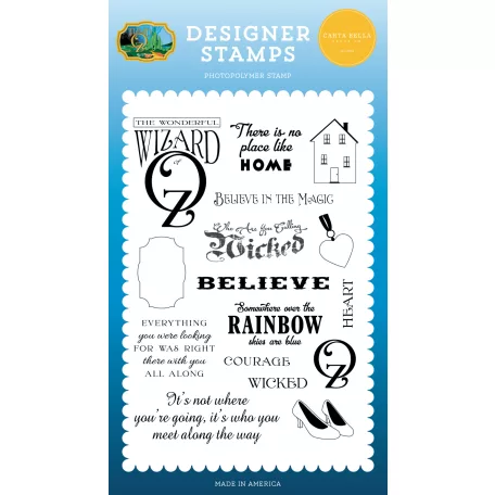 Carta Bella Wizard Of Oz No Place Like Home Szilikonbélyegző Clear Stamps (1 db)