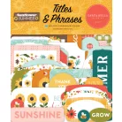 Carta Bella Sunflower Summer Kivágatok Titles & Phrases (1 csomag)