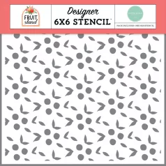   Carta Bella Fruit Stand Berries And Leaves Stencil 6" (15 cm) Designer Stencil (1 db)
