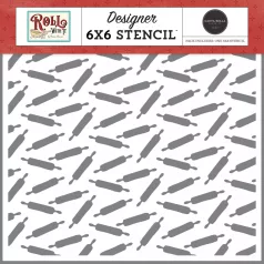   Carta Bella Roll With It Rolling Pin Stencil 6" (15 cm) Designer Stencil (1 db)