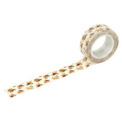   Carta Bella Harvest Fall Flowers Dekorációs ragasztószalag Washi Tape (1 db)