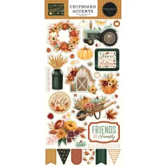   Carta Bella Harvest Chipboard 6"X12" Chipboard Accents (1 ív)