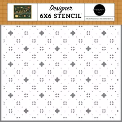   Carta Bella Harvest Giving Season Geometric Stencil 6" (15 cm) Designer Stencil (1 db)
