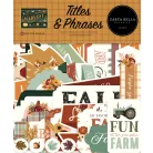 Carta Bella Harvest Kivágatok Titles & Phrases (1 csomag)