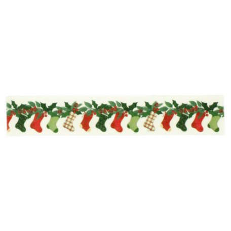 Carta Bella A Vintage Christmas Vintage Stockings Dekorációs ragasztószalag Washi Tape (1 db)