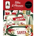 Carta Bella A Vintage Christmas Kivágatok Titles & Phrases (1 csomag)