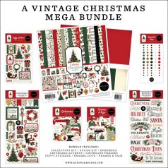   Carta Bella A Vintage Christmas Scrapbook alkotócsomag 12" (30 cm) Mega Bundle (1 csomag)