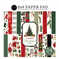   Carta Bella A Vintage Christmas Scrapbook papírkészlet 6" (15 cm) Paper Pack (24 lap)