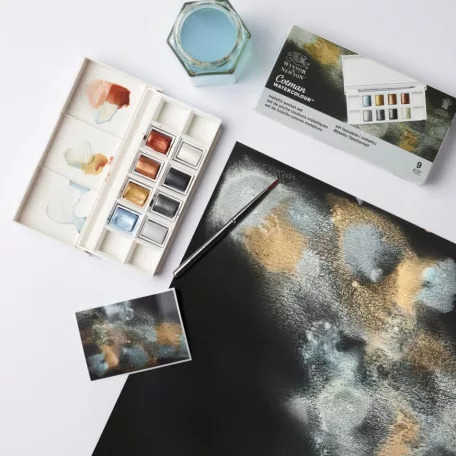 Winsor&Newton Metallic Pocket Set Akvarellfesték készlet Cotman Watercolour (8 szín)