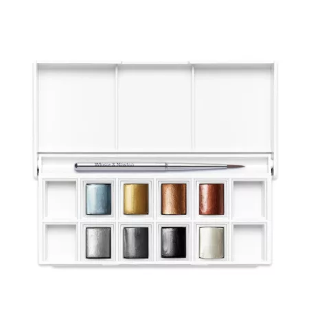 Winsor&Newton Metallic Pocket Set Akvarellfesték készlet Cotman Watercolour (8 szín)