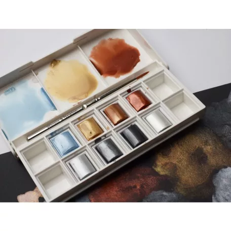 Winsor&Newton Metallic Pocket Set Akvarellfesték készlet Cotman Watercolour (8 szín)