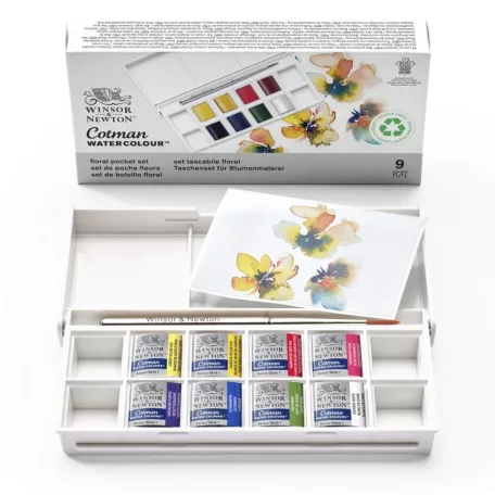 Winsor&Newton Floral Pocket Set Akvarellfesték készlet Cotman Watercolour (8 szín)
