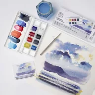   Winsor & Newton Skyscape Pocket Set Akvarellfesték készlet Cotman Watercolour (8 szín)