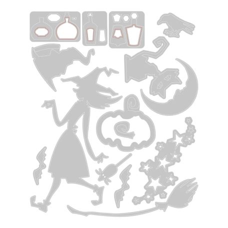 Sizzix Vault Wicked Vágósablon Tim Holtz Thinlits Die Set  (1 csomag)