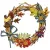 Sizzix Vault Foliage Wreath Vágósablon Tim Holtz Thinlits Die Set  (1 csomag)