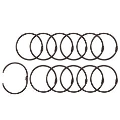   Albumkarika 50 mm - Black - Fekete - Book binding rings (12 db)