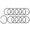 Albumkarika 50 mm - Black - Fekete - Book binding rings (12 db)
