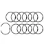 Albumkarika 50 mm - Black - Fekete - Book binding rings (12 db)