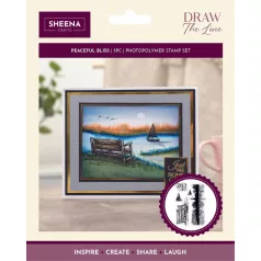   Crafter's Companion Peaceful Bliss Szilikonbélyegző Draw the Line Clear Stamp (1 csomag)