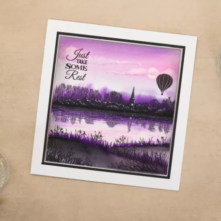 Crafter's Companion Peaceful Bliss Szilikonbélyegző Draw the Line Clear Stamp (1 csomag)