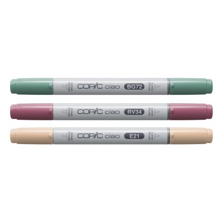 Copic Alkoholos marker készlet Vibrant Palette Copic Ciao "LAYER & MIX" Manga Set (3 db)