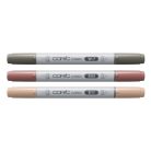 Copic Alkoholos marker készlet Warm Palette Copic Ciao "LAYER & MIX" Manga Set (3 db)