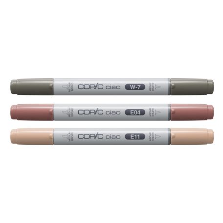 Copic Alkoholos marker készlet Warm Palette Copic Ciao "LAYER & MIX" Manga Set (3 db)