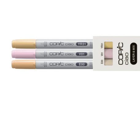 Copic Alkoholos marker készlet Sunset Palette Copic Ciao "LAYER & MIX" Manga Set (3 db)
